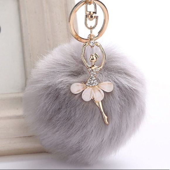 ✨Pom Pom  Ballerina Charm 🩰 Key Chain ✨ - Picture 1 of 6